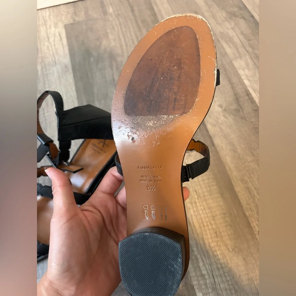 Aquatalia strap leather